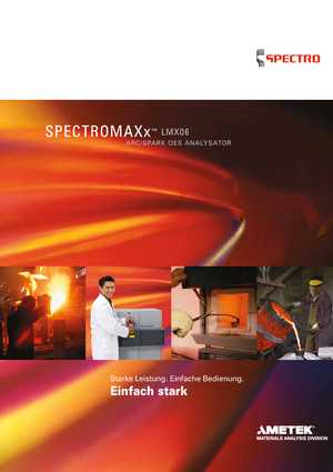 Metallanalysegeräte Spectro SPECTROMAXx