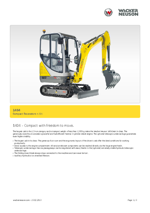 Minibagger Neuson 1404
