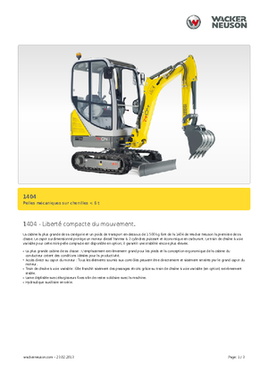 Minibagger Neuson 1404