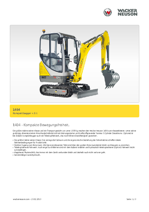 Minibagger Neuson 1404