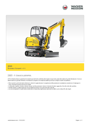 Minibagger Neuson 2503