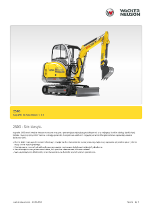 Minibagger Neuson 2503