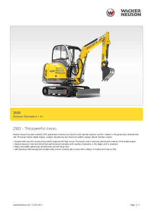 Minibagger Neuson 2503