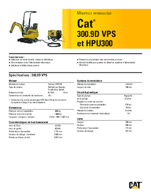 Minibagger Caterpillar 300.9D VPS 
