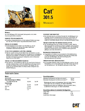Minibagger Caterpillar 301.5