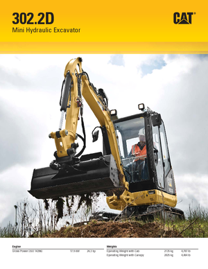 Minibagger Caterpillar 302.2D
