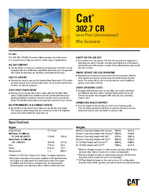 Minibagger Caterpillar 302.7 CR