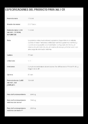 Minibagger Caterpillar 302.7 CR