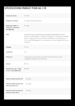 Minibagger Caterpillar 302.7 CR