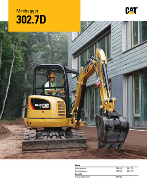 Minibagger Caterpillar 302.7D