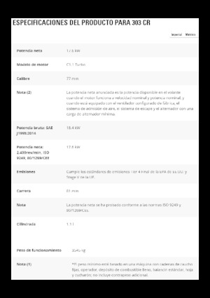 Minibagger Caterpillar 303 CR