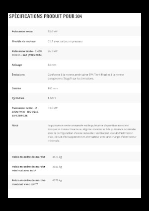 Minibagger Caterpillar 304