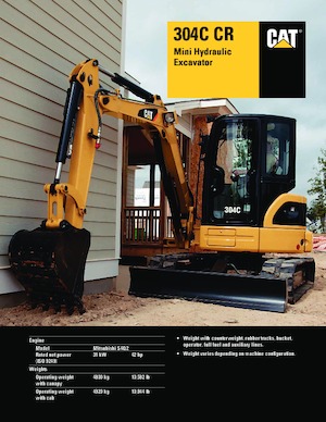 Minibagger Caterpillar 304C