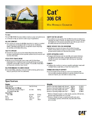 Raupenbagger Caterpillar 306 CR