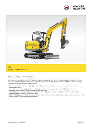 Minibagger Neuson 3503