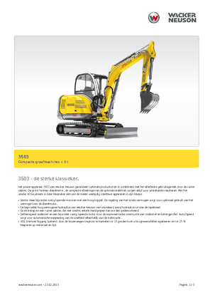 Minibagger Neuson 3503