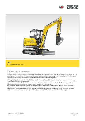 Minibagger Neuson 3503