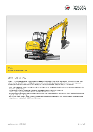 Minibagger Neuson 3503