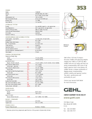 Minibagger Gehl 353