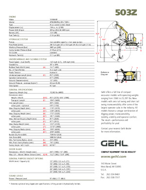 Minibagger Gehl 503Z
