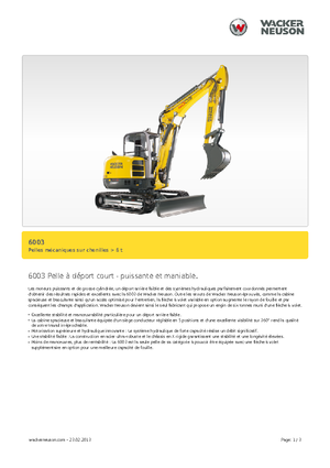 Minibagger Wacker Neuson 6003