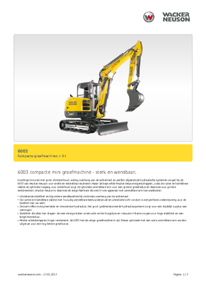 Minibagger Wacker Neuson 6003