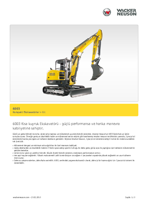 Minibagger Wacker Neuson 6003