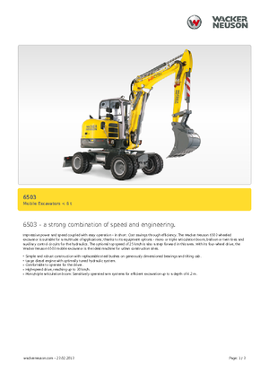 Mobilbagger Neuson 6503