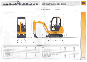 Minibagger JCB 8016