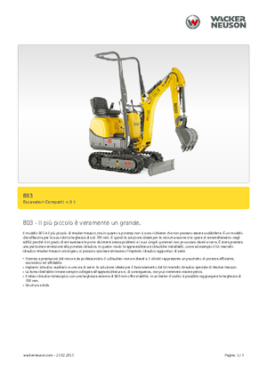 Minibagger Neuson 803