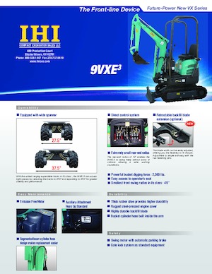 Minibagger Kato 9VX-3 Electric