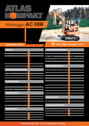 Minibagger Atlas Kompakt AC 08B