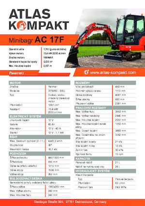 Minibagger Atlas Kompakt AC 17F
