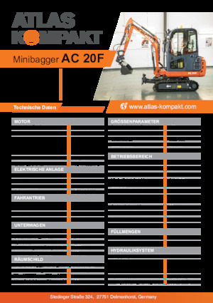 Minibagger Atlas Kompakt AC 20F