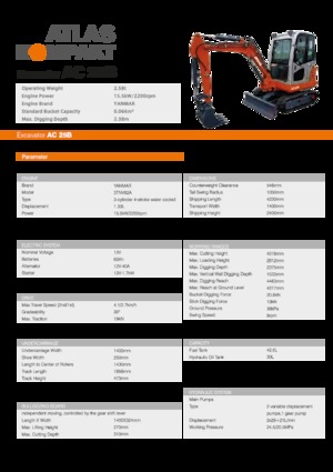 Minibagger Atlas Kompakt AC 25B