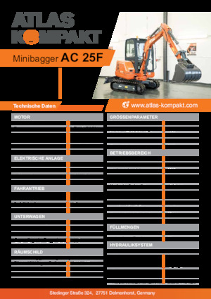 Minibagger Atlas Kompakt AC 25F 
