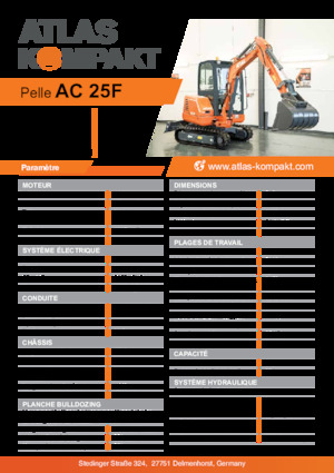Minibagger Atlas Kompakt AC 25F 