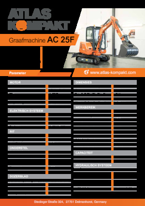 Minibagger Atlas Kompakt AC 25F 