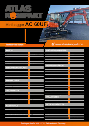 Minibagger Atlas Kompakt AC 60UF