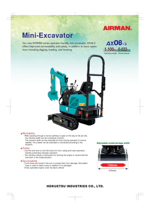 Minibagger Airman AX 08-3