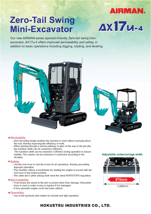 Minibagger Airman AX 17 U 4