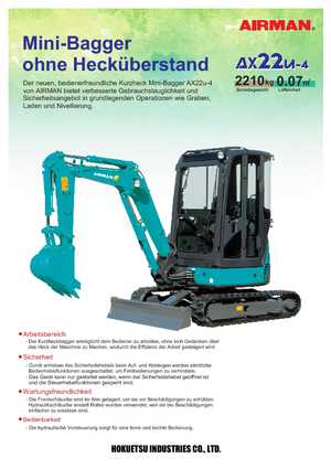 Minibagger Airman AX 22 U 4