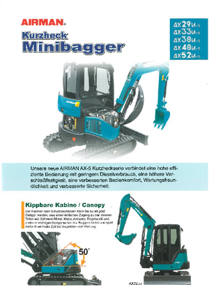Minibagger Airman AX 38 U 5