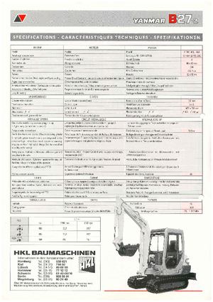 Minibagger Yanmar B 27-2