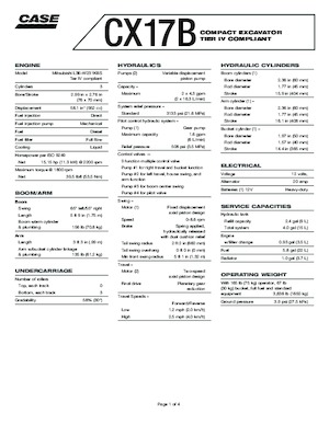 Minibagger Case CX17B 
