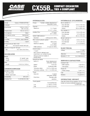 Minibagger Case CX55B MTS