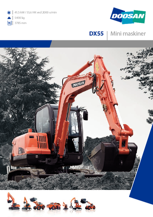 Mobilbagger Doosan DX 55