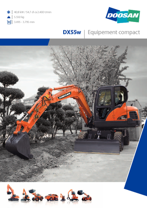 Mobilbagger Doosan DX55W