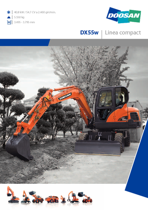 Mobilbagger Doosan DX55W