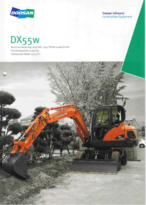 Mobilbagger Doosan DX55W